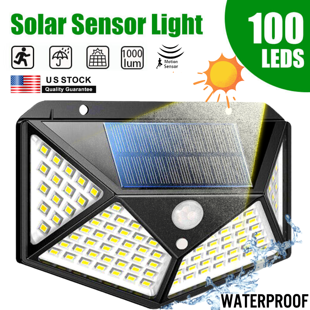 High quality 100 LED Solar Sensor Light