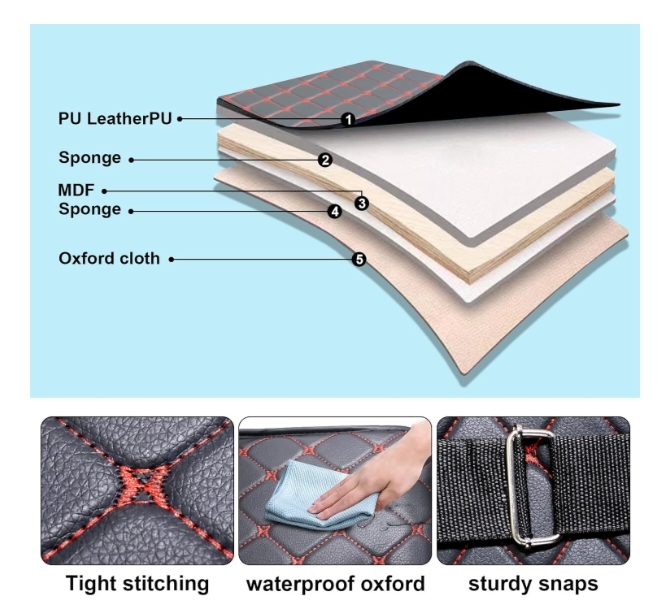 Luxury Car Bed Mattress (PU Leather)